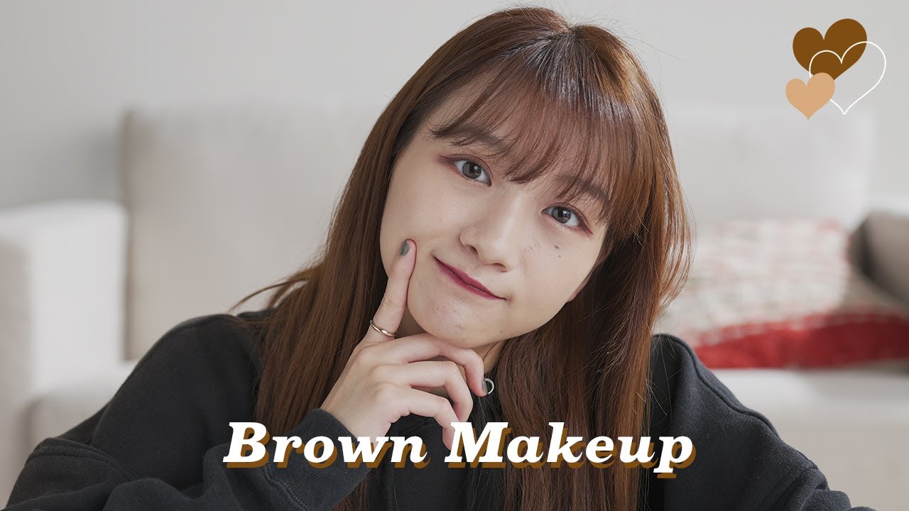 【ブラウンメイク】プチプラと韓国コスメのみ♡ バレンタインに使えるブラウンメイク🤎🤎-Brown Makeup-