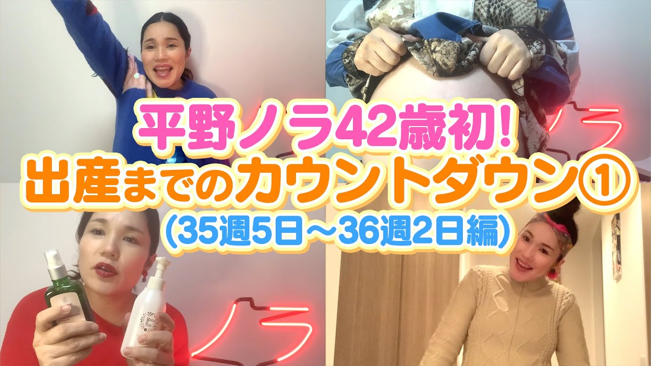 【平野ノラ42歳初】バブ子出産！までカウントダウン①（35週5日〜36週2日編）