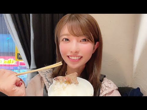 はたちゃんと一緒に白米と肉をただただ食べる動画