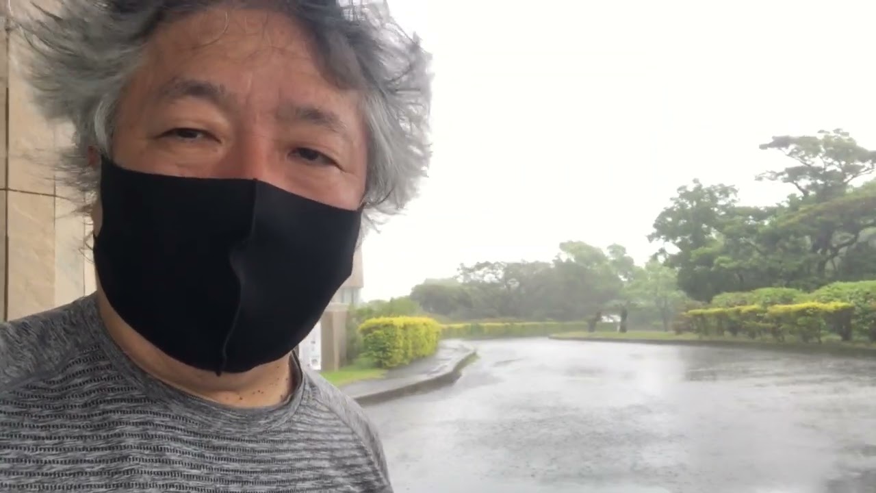 屋久島は風雨強し。飛行機飛ぶかなあ