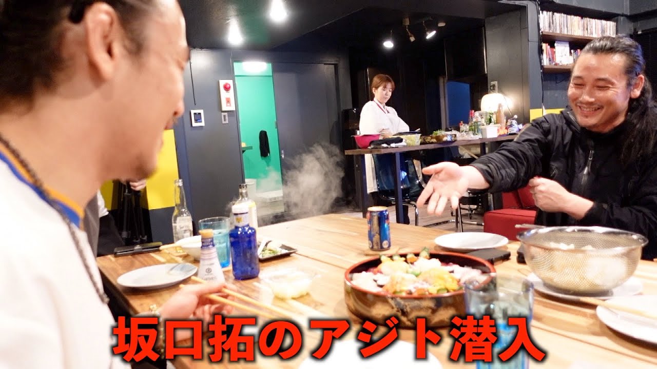 坂口拓さんが、試合前の闘魂注入で高級寿司をご馳走してくれました