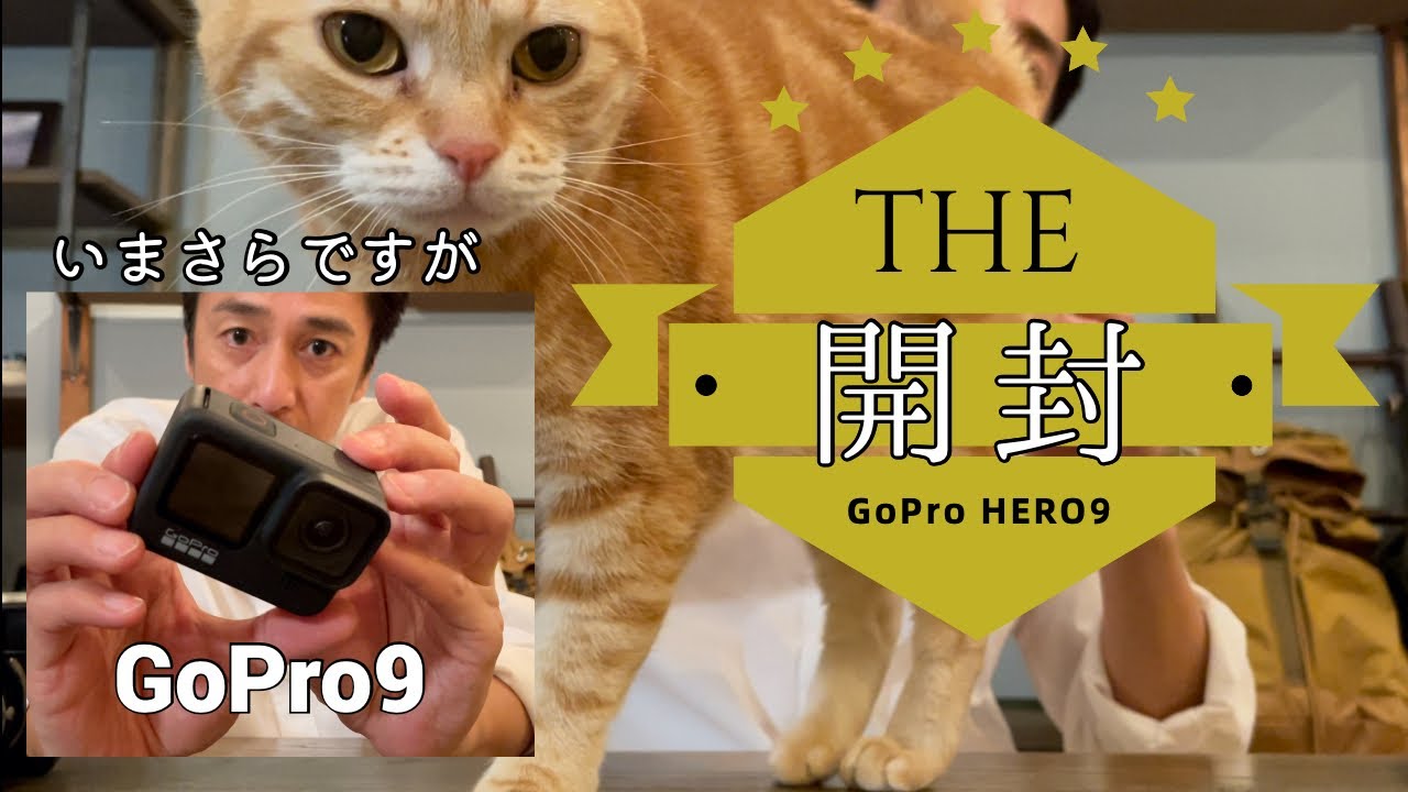 The 開封　GoPro Hero9を猫に邪魔されながら　#gopro9