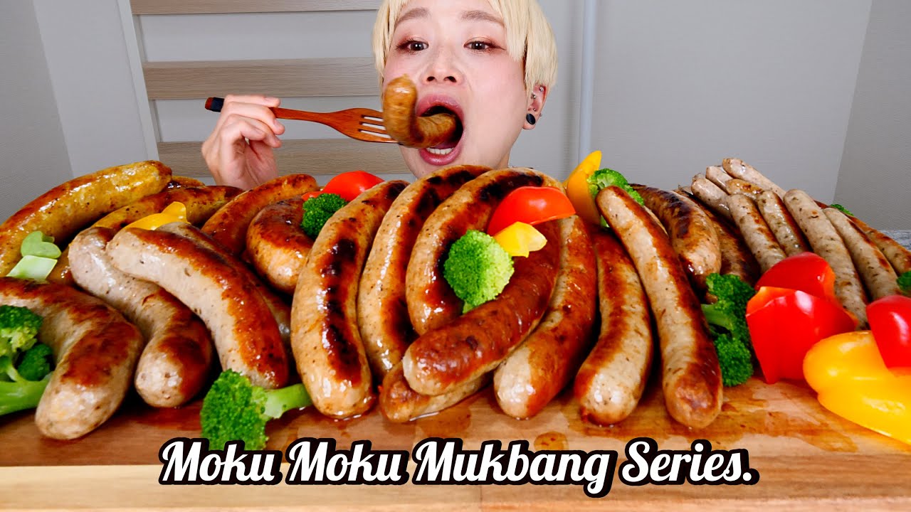 【⚠咀嚼音】41本。巨大 極太 無添加ソーセージ。【もくもくシリーズ】【MUKBANG】【ロシアン佐藤】【RussianSato】