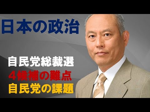 日本の政治　自民党総裁選　4候補の難点　自民党の課題