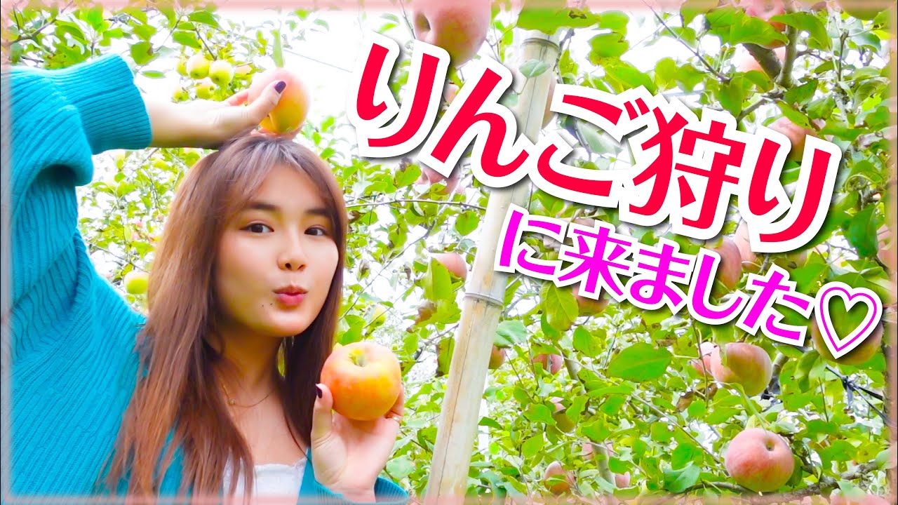 地元福島県の農園でりんご狩りに来ました！