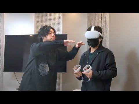 VR中にリアルゾンビに襲われる動画