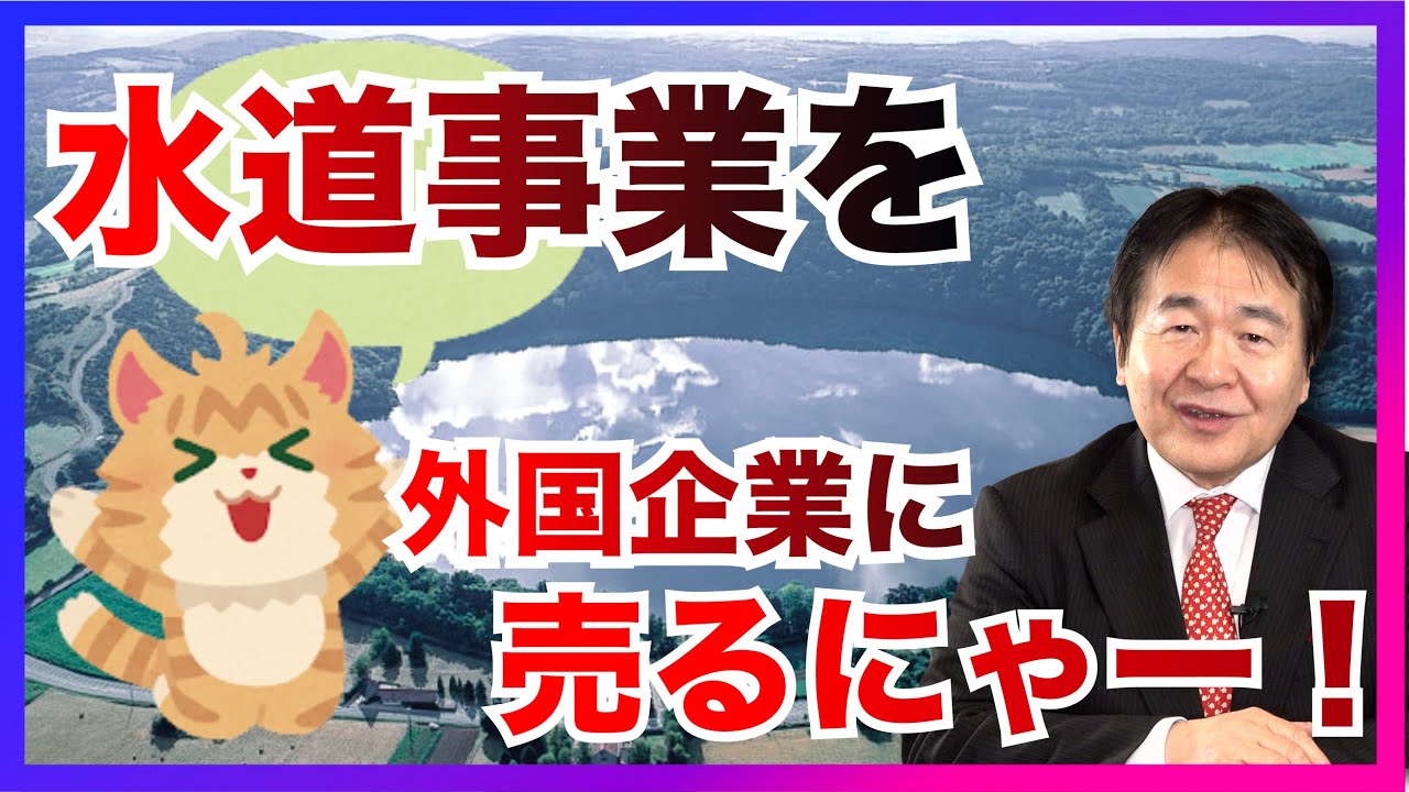 水道事業は民営化するんじゃなくて国営化した方がいい!? 大切なインフラを海外に売り渡すような事をしていいんですか？竹中さん！！