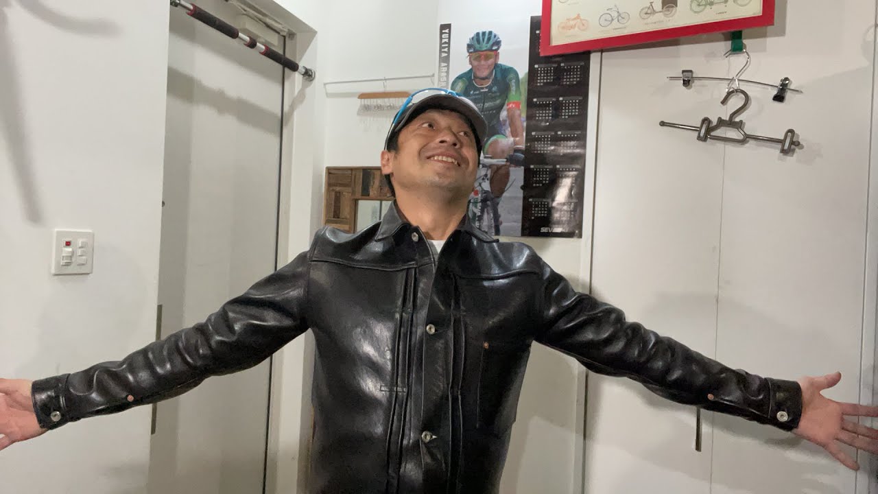 自転車輸送中の為zwift出来ないけど岸和田競輪12R万車的中とファインクリークレザーズの革ジャン買えたので寄気分良いので誰も興味のない団長の洋服紹介生配信