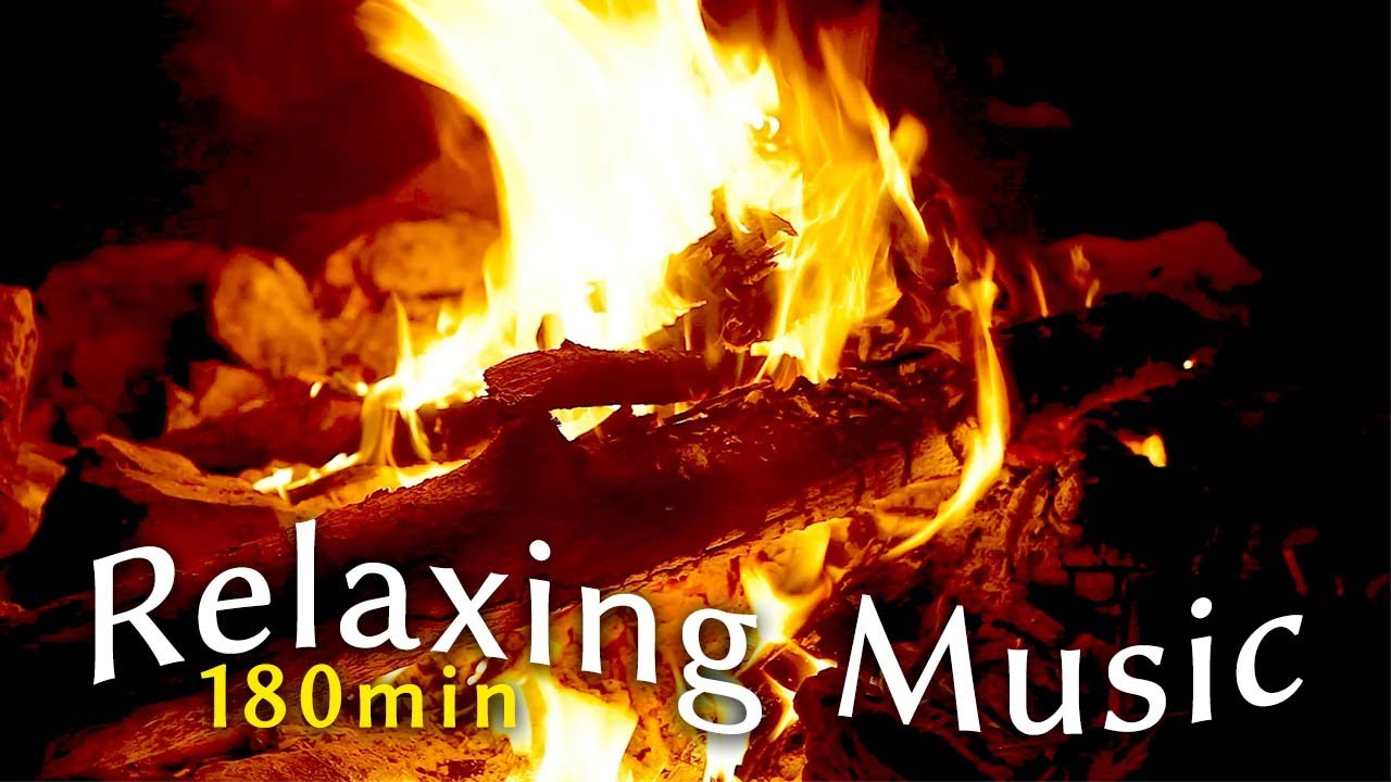 【睡眠導入・作業用・リラックス・癒し】眠れない夜のための焚き火映像  “Picture of bonfire”  Relaxing Music, Sleep Music, Healing Music