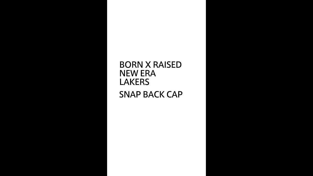 BORN X RAISED キャップを紹介［Introducing BORN X RAISED × NEW ERA × LAKERS SNAP BACK CAP］#NEWERA