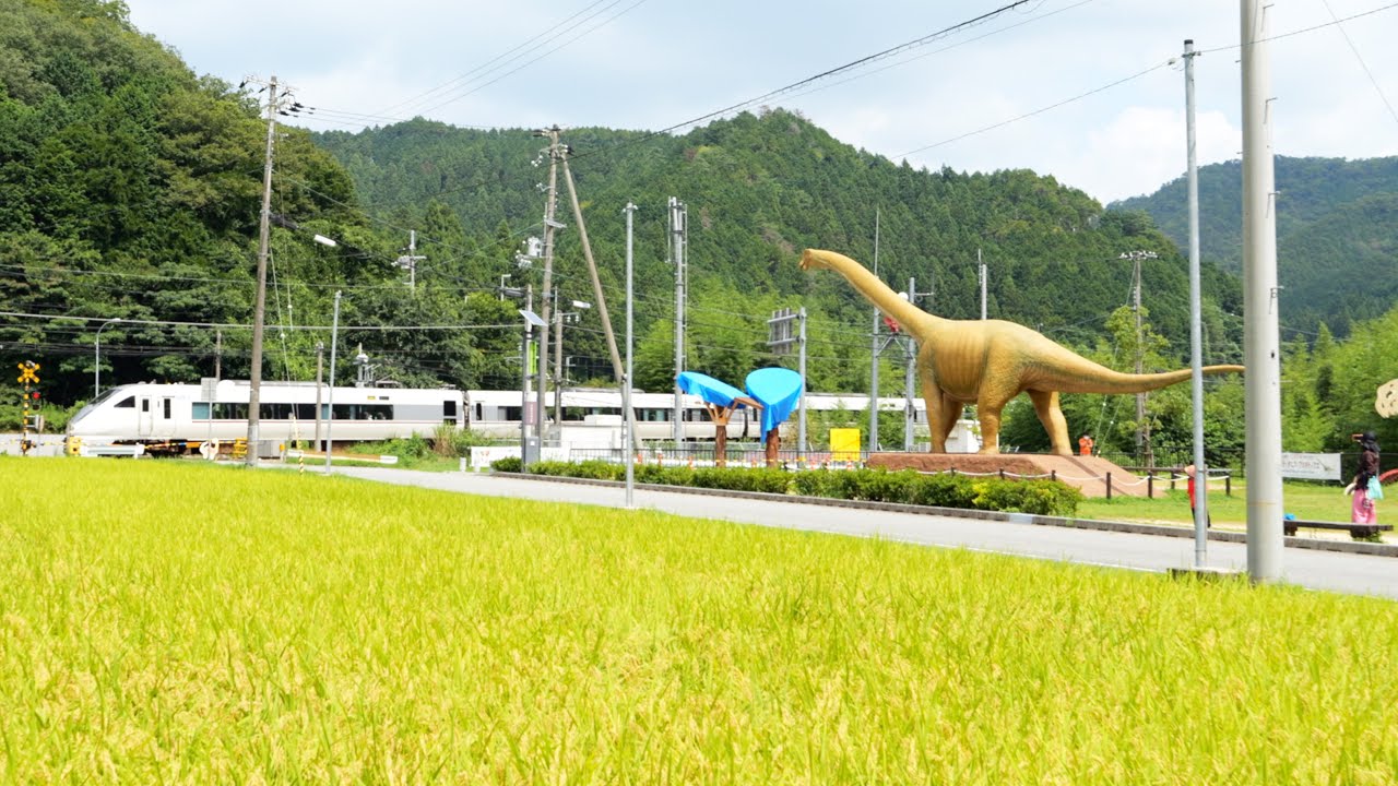 恐竜と鉄道が同時に見れるスポットに行ってきた