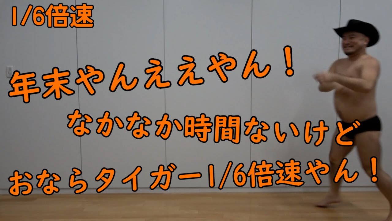 連打（タイガーステップおなら編）1/6倍速【年末おなら!】【多忙ぷぴぴ】