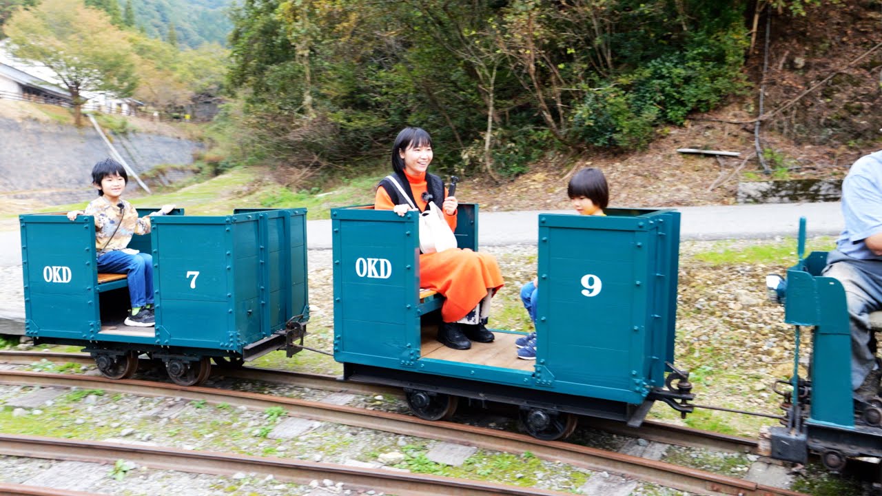 加賀フルーツランドでフルーツ狩り 尾小屋鉱山資料館でトロッコに乗ってきた