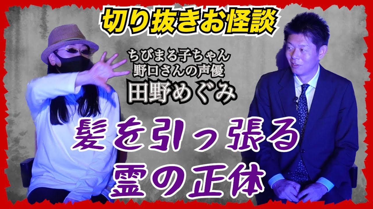 【切り抜きお怪談】田野めぐみ 髪を引っ張る霊 体験怖い話『島田秀平のお怪談巡り』