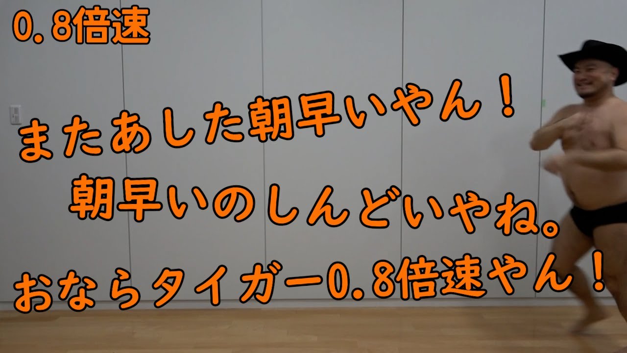 連打（タイガーステップおなら編）0.8倍速【朝早いんすわ‼】【ずぺっ】