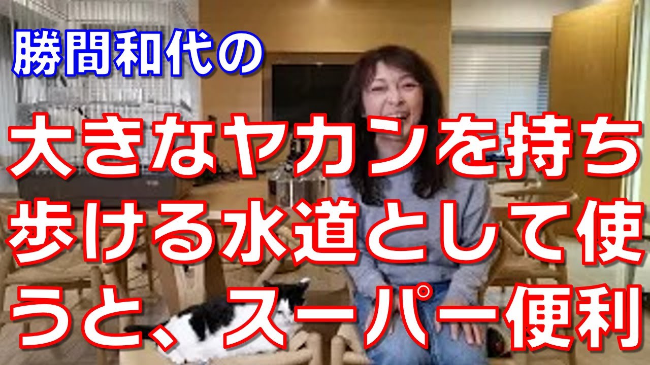 大きなヤカンを持ち歩ける水道として使うと、スーパー便利