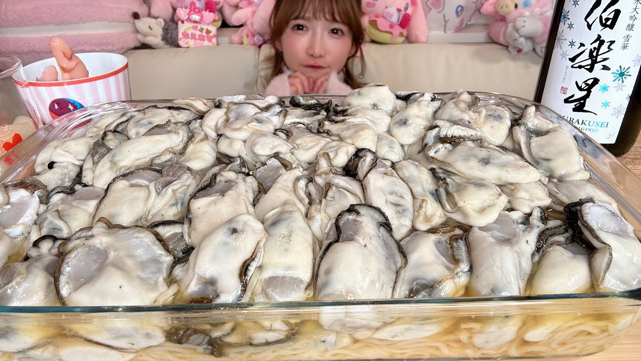 【大食い】生牡蠣かにみそラーメン【もえあず】