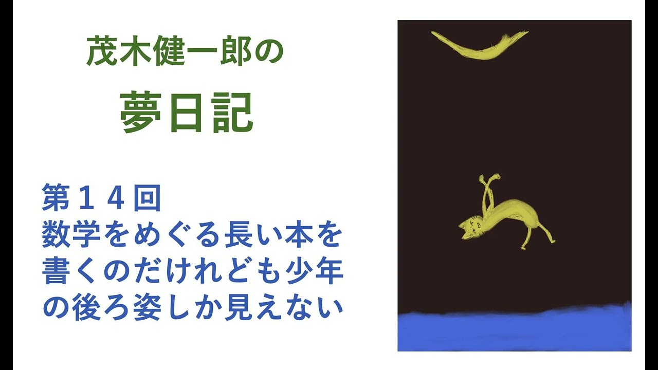 数学をめぐる長い本を書くのだけれども、少年の後ろ姿しか見えない