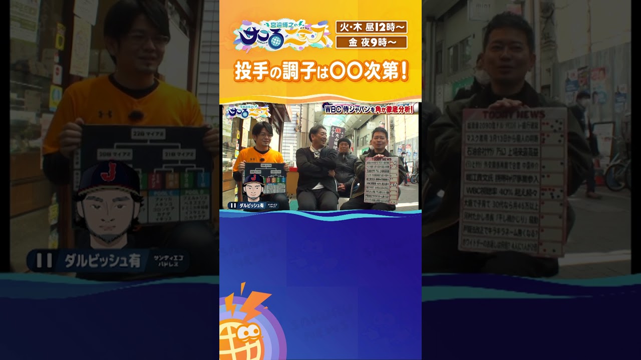 投手の調子は〇〇次第！【宮迫サコるニュース】#サコるニュース #宮迫博之 #千原せいじ #角盈男#森永康平