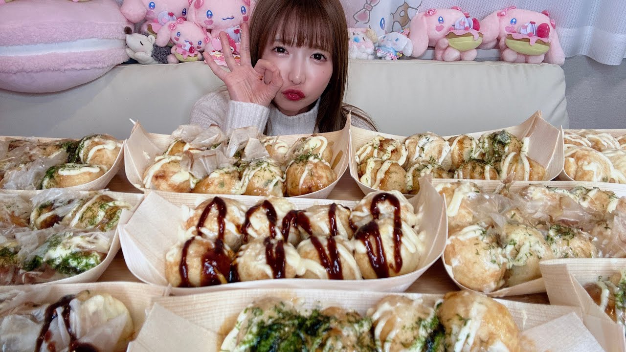 【大食い】たこ焼き【もえあず】