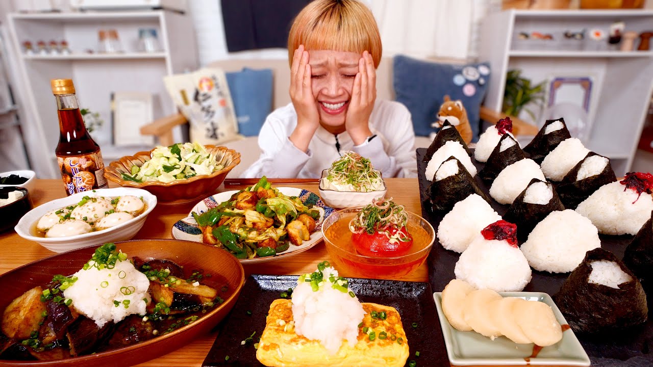 【大食い】これがいい定食。うまい米とうまい醤油で優勝する夜ごはん。【モッパン】【MUKBANG】