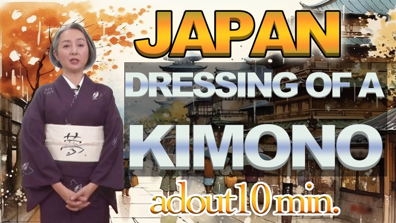 【Dressing kimono in 10 minutes】Kimono Beauty Sato Kondo teaches you how to dress kimono simply!