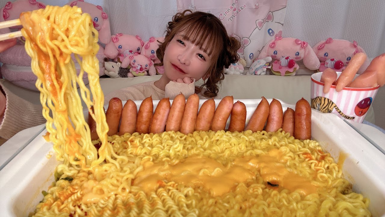 【大食い】リアルチーズラーメン【もえあず】