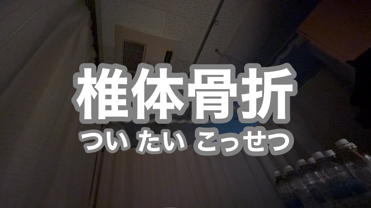 圧迫骨折しているようです。