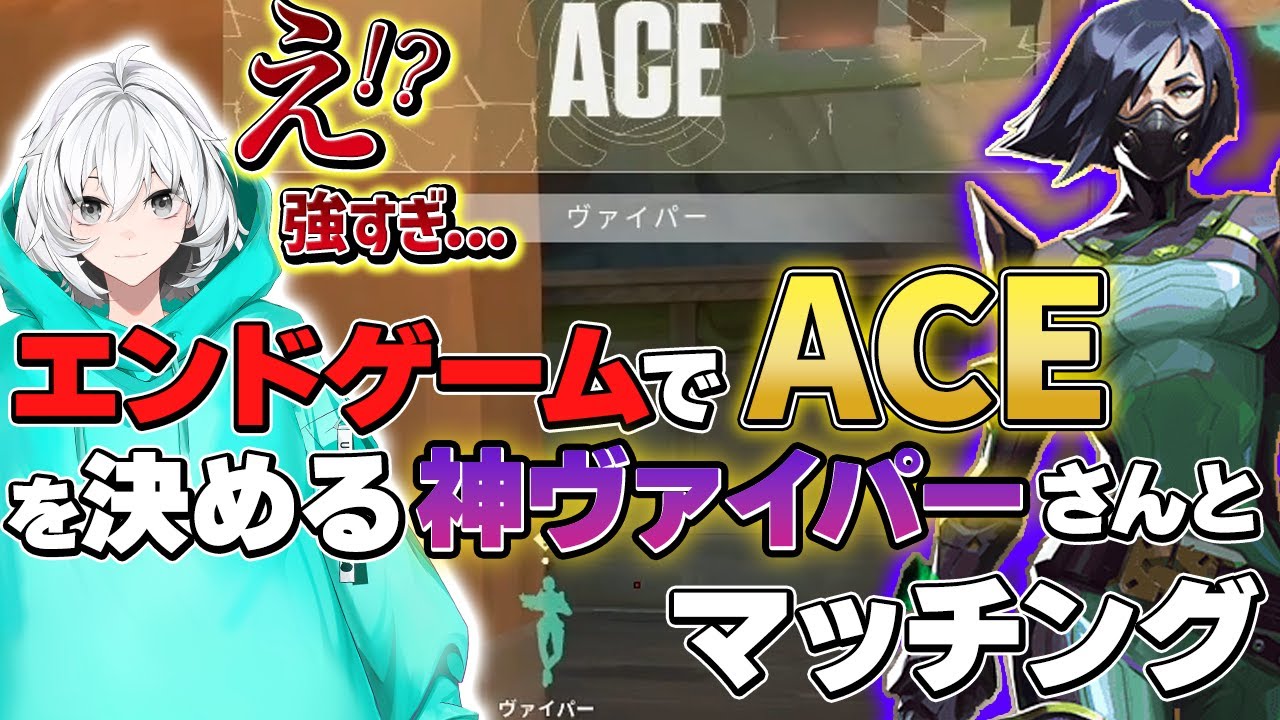 【VALORANT】エンドゲームでACEを決める神ヴァイパーさんが強すぎる！！【兎トソラ】