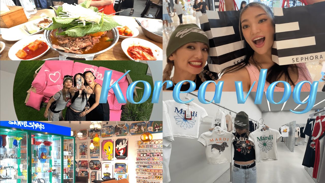 【韓国vlog】1泊2日の弾丸韓国旅行✈️🇰🇷最新のお店、カフェを紹介するよ！