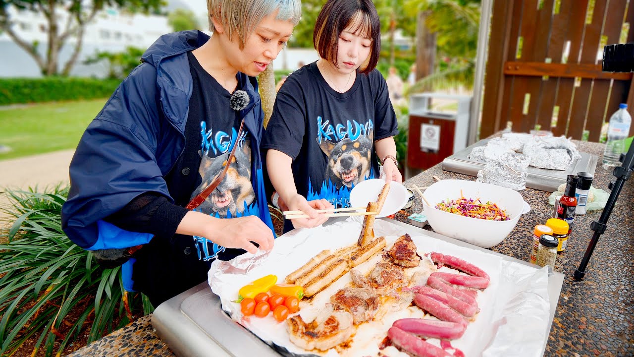 【大食い】オーストラリアで憧れのBBQ！スーパーで好きなもの買って好き勝手にバーベキューする！【モッパン】【MUKBANG】