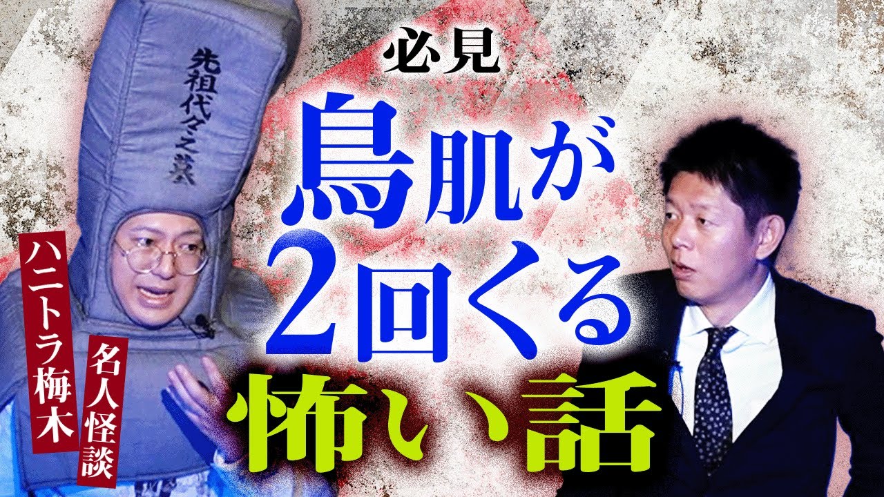 【ハニトラ梅木】鳥肌が2回くる怖い話です。絶対最後まで聴いてください！★★『島田秀平のお怪談巡り』