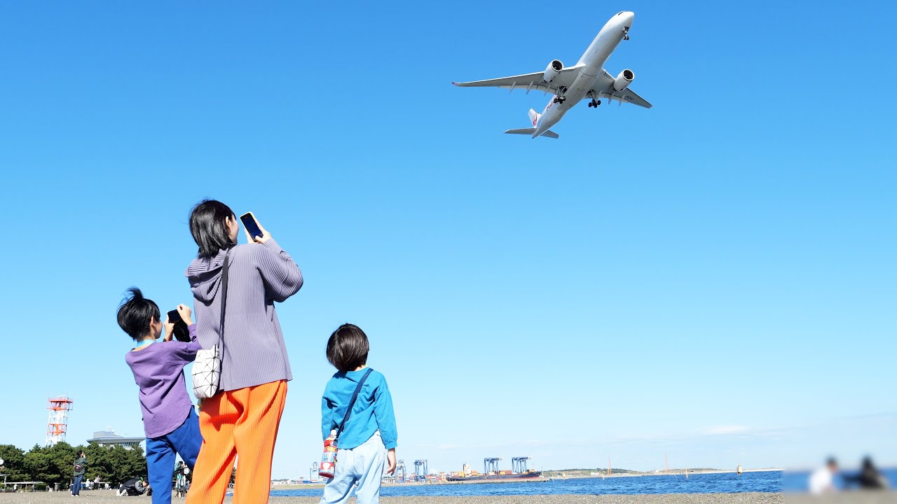 羽田空港近くの飛行機ビュー公園に行ってきた