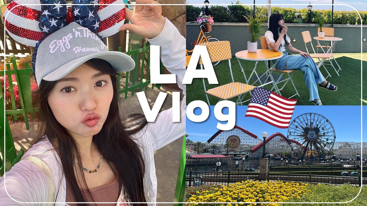 【LA Vlog】憧れの海外ディズニー🇺🇸❤️‍🔥ロサンゼルス最高すぎんか！！！！