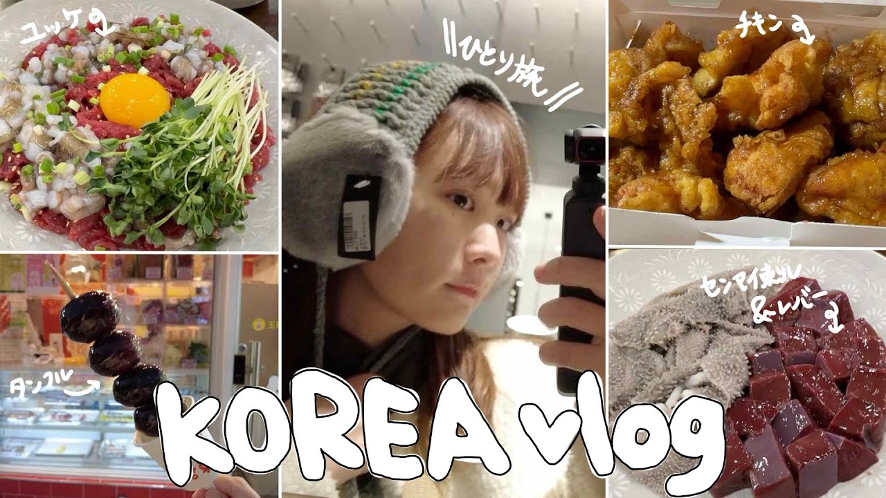 trip vlog｜韓国🇰🇷ご飯が美味しすぎて困る。