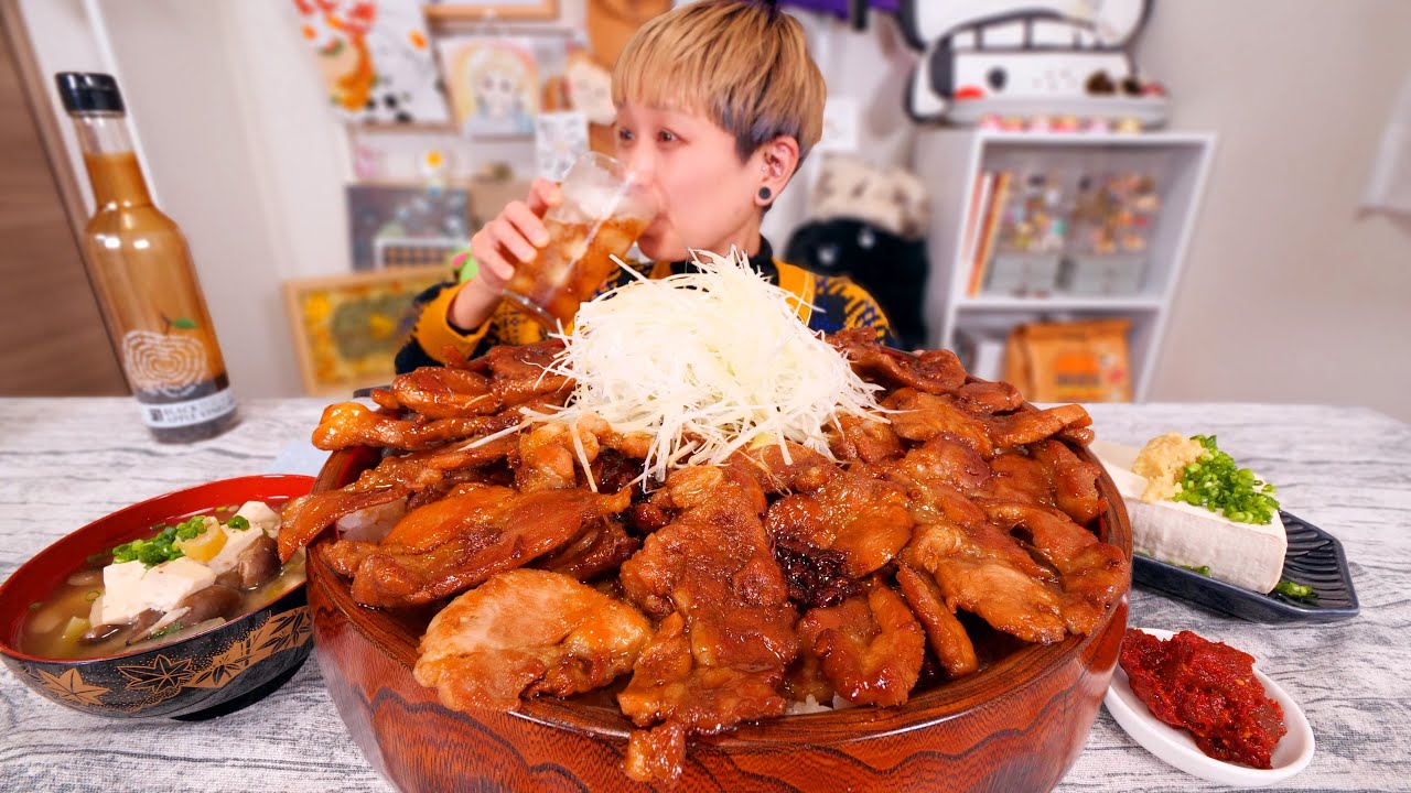 【大食い】北海道の余韻がすごいので豚丼を飽きるまで食べたい。【モッパン】【MUKBANG】【モッパン】【MUKBANG】