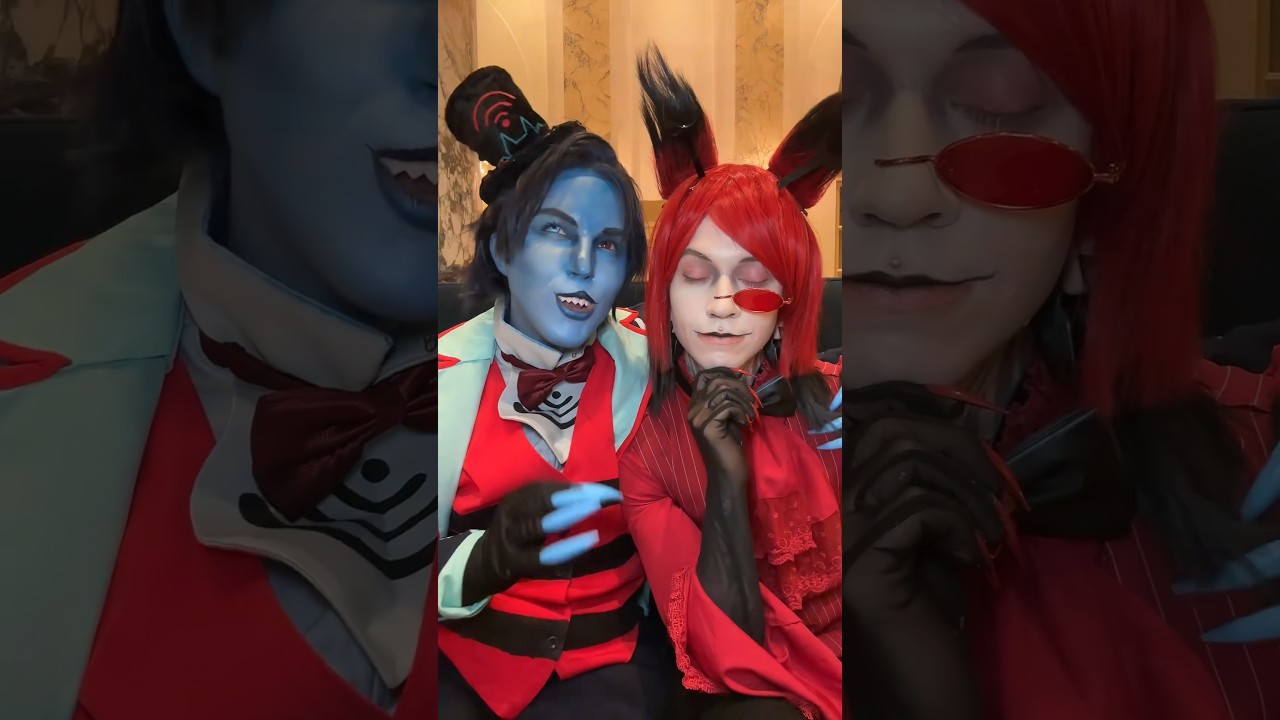 So…I guess this means no French kissing then? #cosplay #alastorhazbinhotel #hazbinhotel