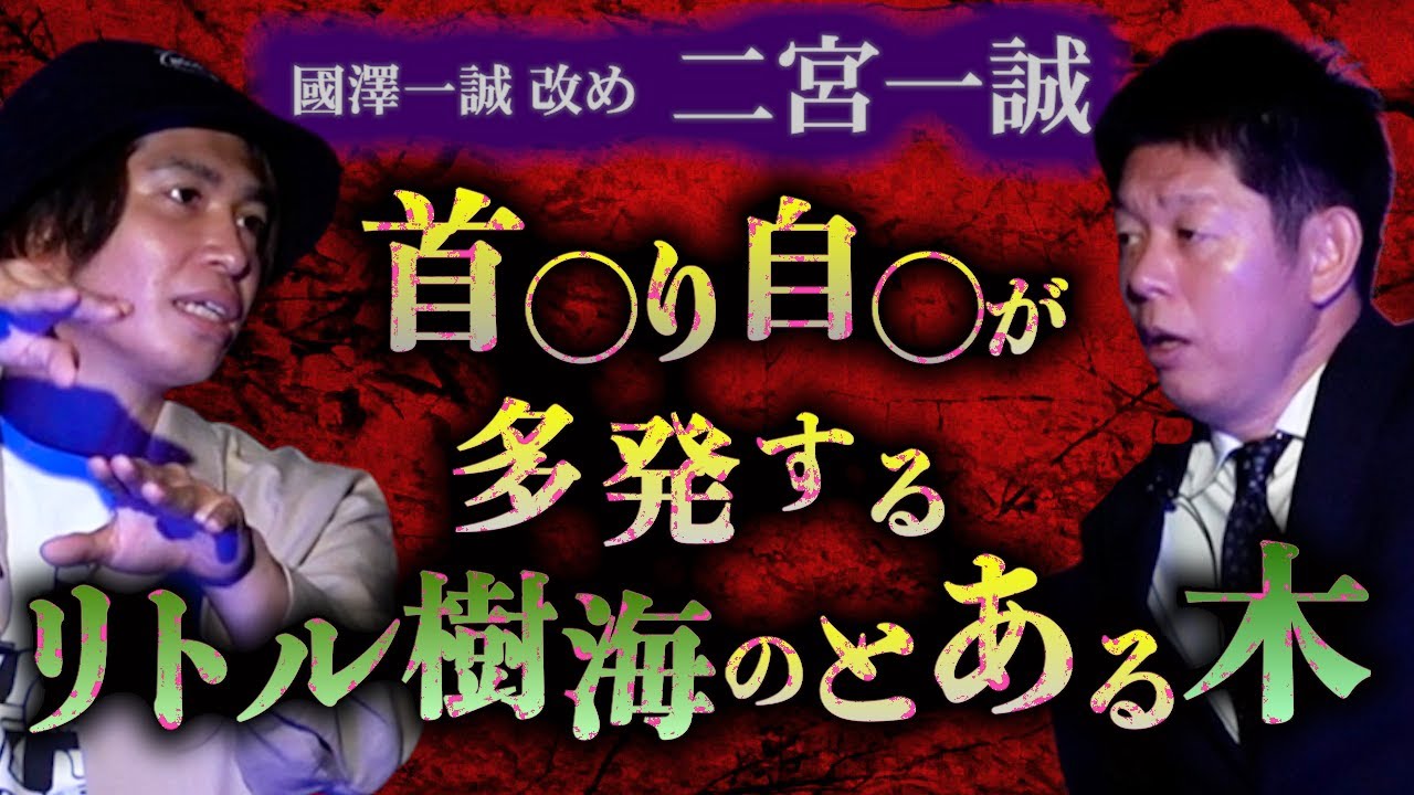 最近で一番怖い【國澤改め 二宮一誠】自○希望者が集まるリトル樹海のとある木『島田秀平のお怪談巡り』