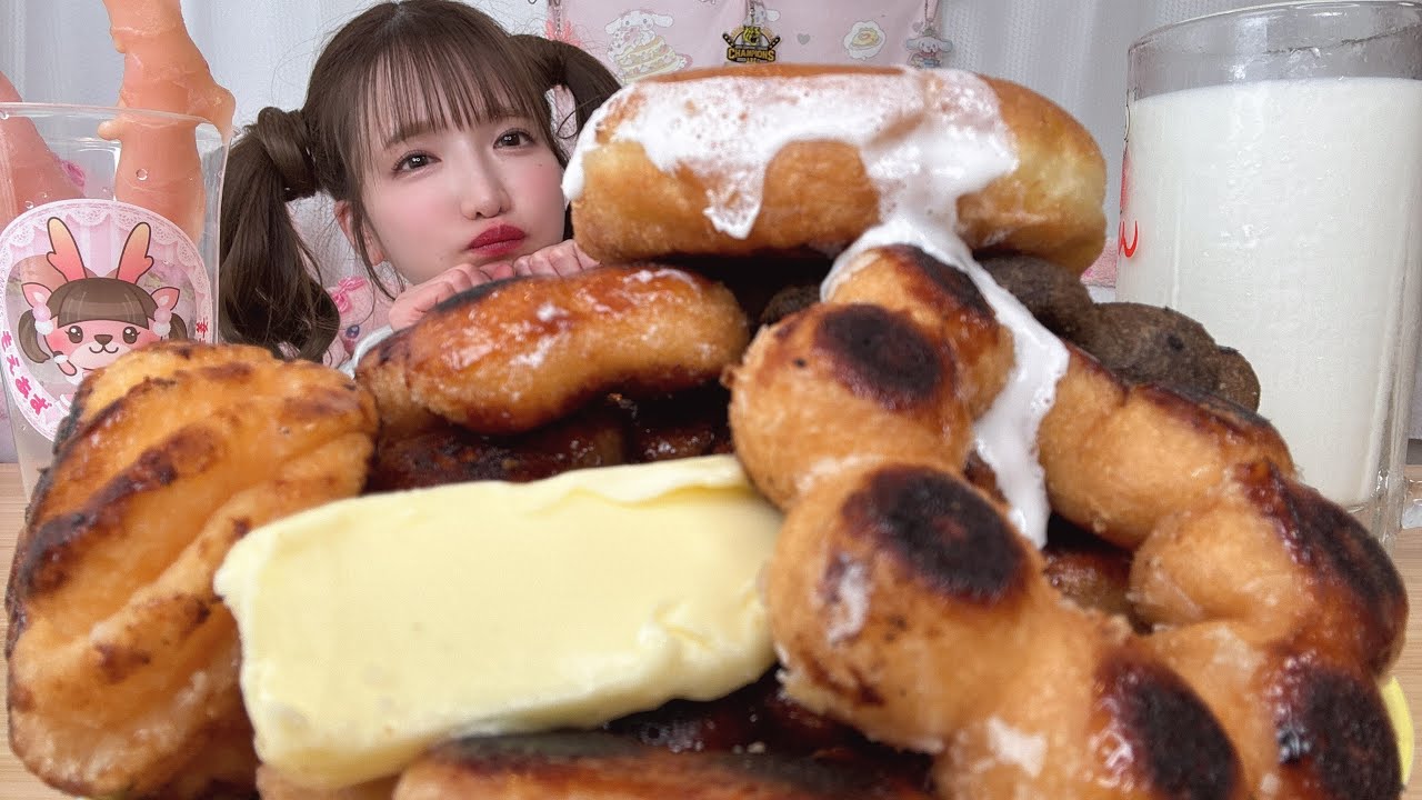 【大食い】焼きポンデリング【もえあず】