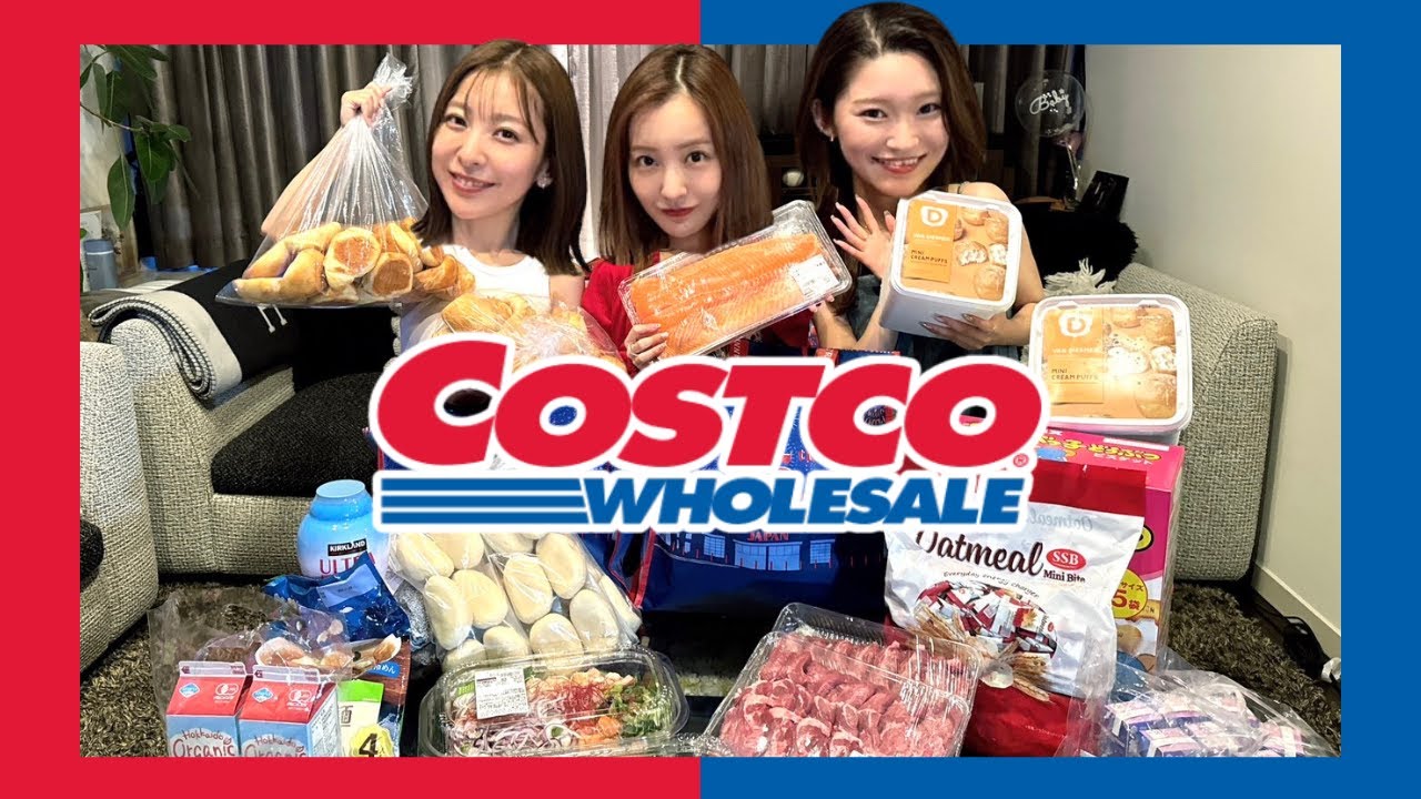 【COSTCO】🫶🏻コネコネ妹2人とコストコで１万円企画をしたら予想外の展開に…🫢♥️【購入品紹介】