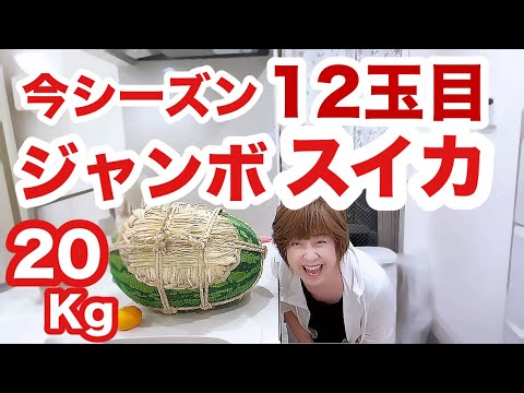 🍉スイカ🍉デカすぎて持てませーん🤣