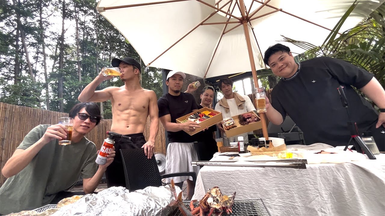 お疲れ様会でBBQしました