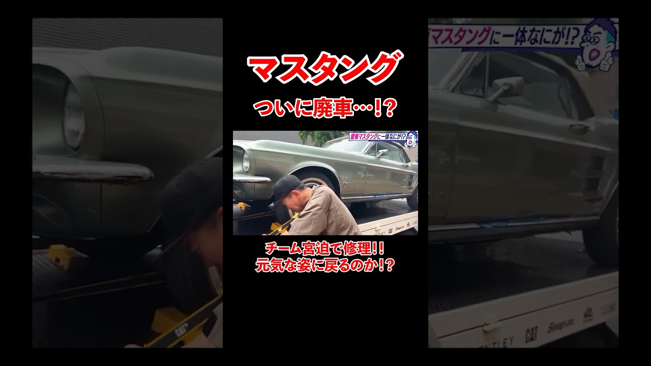 マスタング ついに廃車…!? チーム宮迫で修理！#宮迫博之 #外車 #shorts