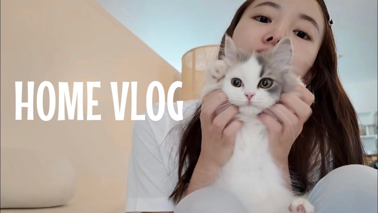 【VLOG】お家でのんびり過ごす日♡新しい家族🐱も登場〜