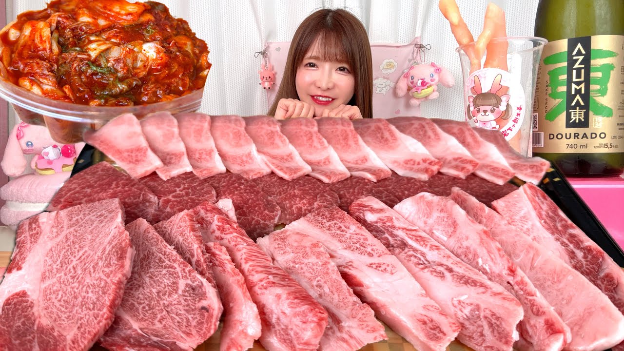 【大食い】焼肉パーティー【もえあず】