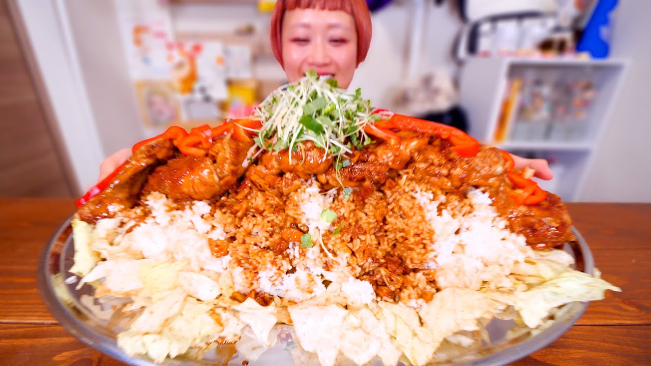 【大食い】超簡単ガリバタチキンプレートでみんな優勝しよう。【モッパン】【MUKBANG】