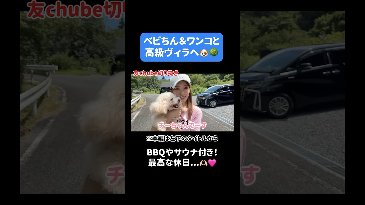 ベビちんとワンコと最高な休日🐶🌳BBQやサウナもある高級ヴィラへ🫶🏻【旅行】 #板野友美 #ともちん #ヴィラ #旅行 #vlog