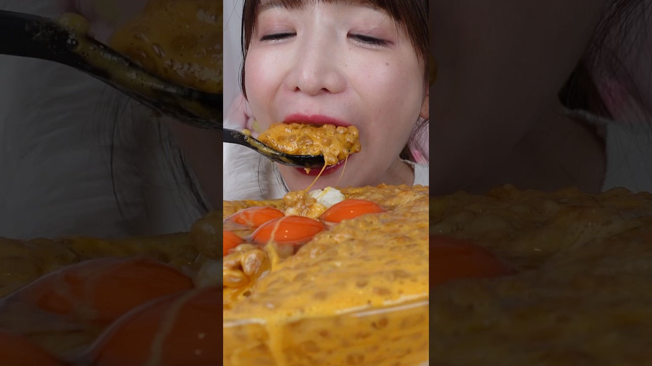 納豆ごはん#asmr #mukbang