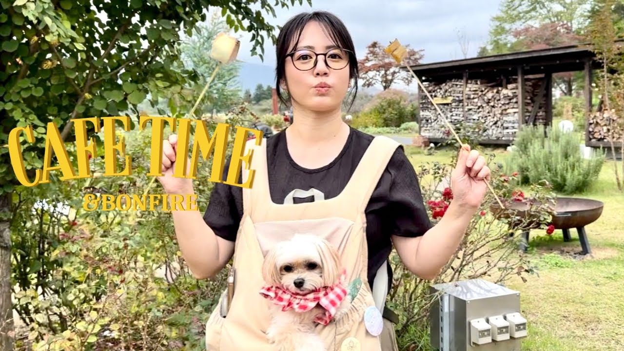 いばらきフラワーパークでカフェタイム