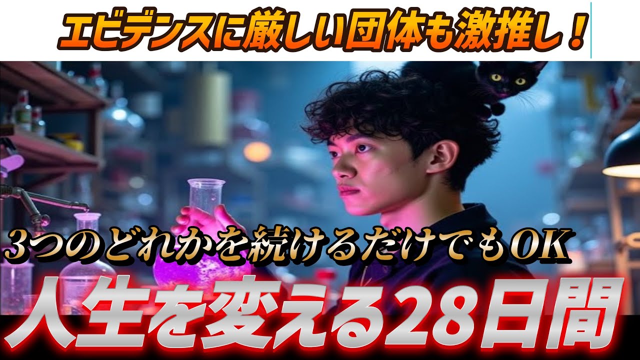 【この3つのどれかを続けるだけでも効果あり】人生を変える28日間